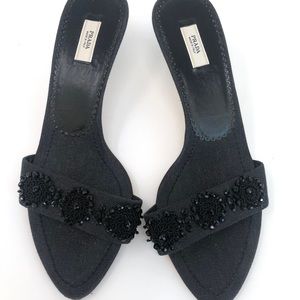 Black Prada Kitten Heels